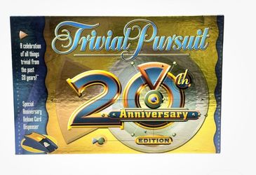 Trivial Pursuit 20th Anniversary Edition Board Game Vintage 2002 New Sealed Box