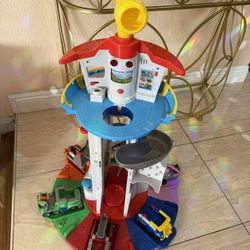 Paw Patrol Tower With 6 Cars 