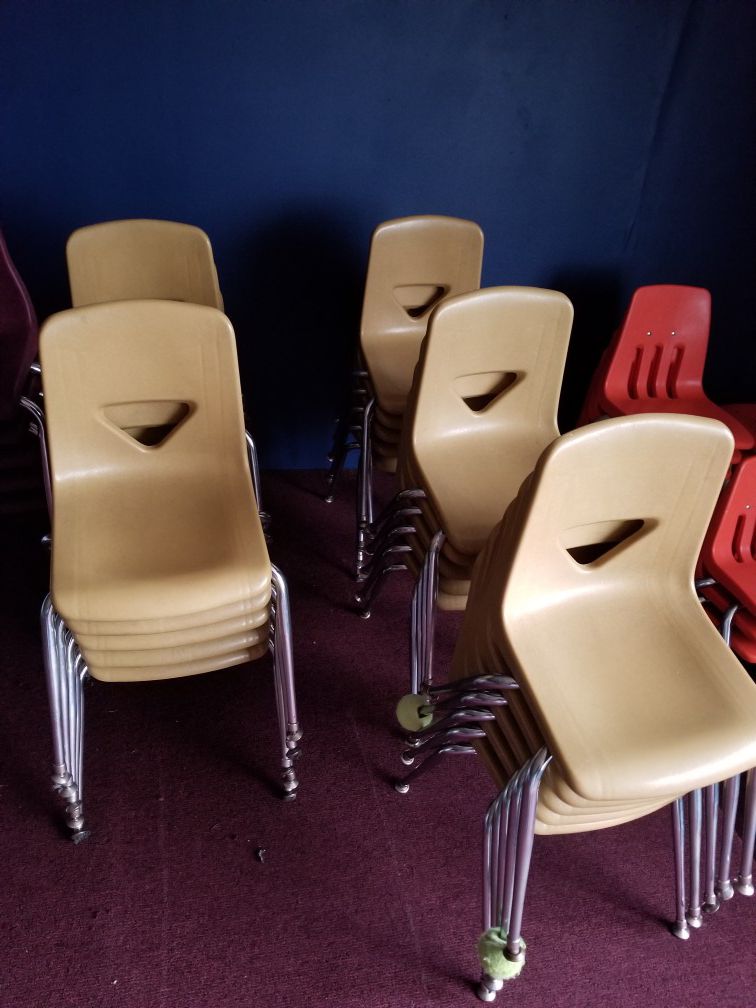 School Chairs Stacking