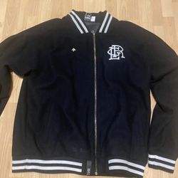 Black / White Trim LRG Varsity Jacket 