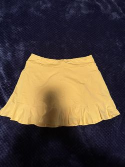SHEIN Sunny Yellow Skater Skirt Size L
