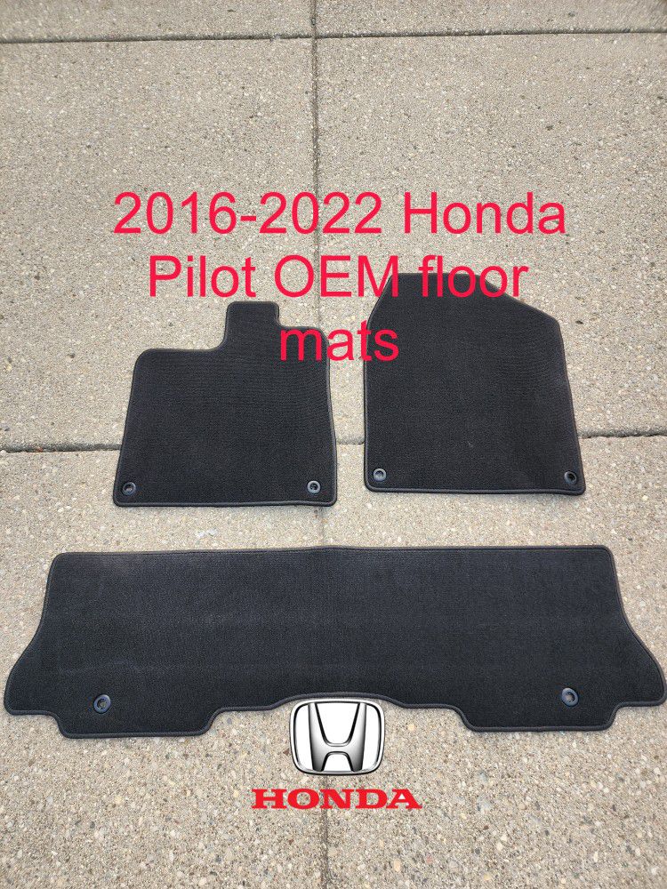 2016-2022 Honda Pilot OEM Floor Mats 