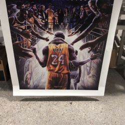 Kobe Poster On Canvas
