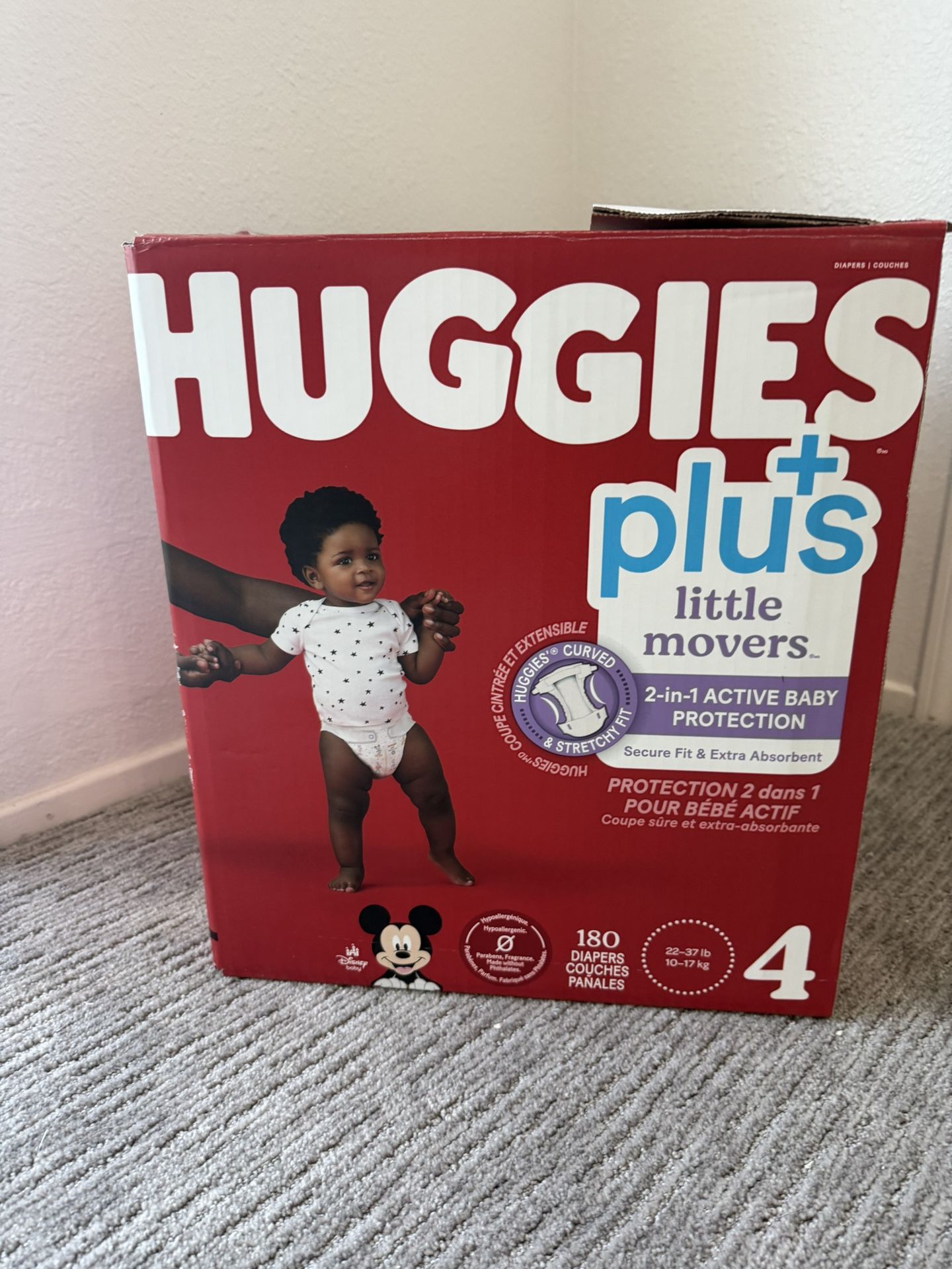 Diapers/Pañales Huggies / Size 4 / 158 Units