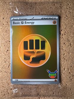 Pokemon World Championships 2026 San Francisco 30th Basic Fighting Energy Card