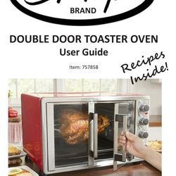 BRAND NEW NEVER USED  GINNYS DOUBLE DOOR  TOASTER OVEN FOR ONLY  $50.00