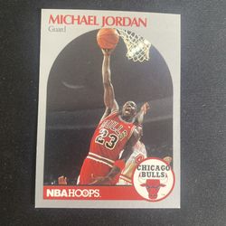 Michael Jordan NBA Hoops 1990 Trading Card