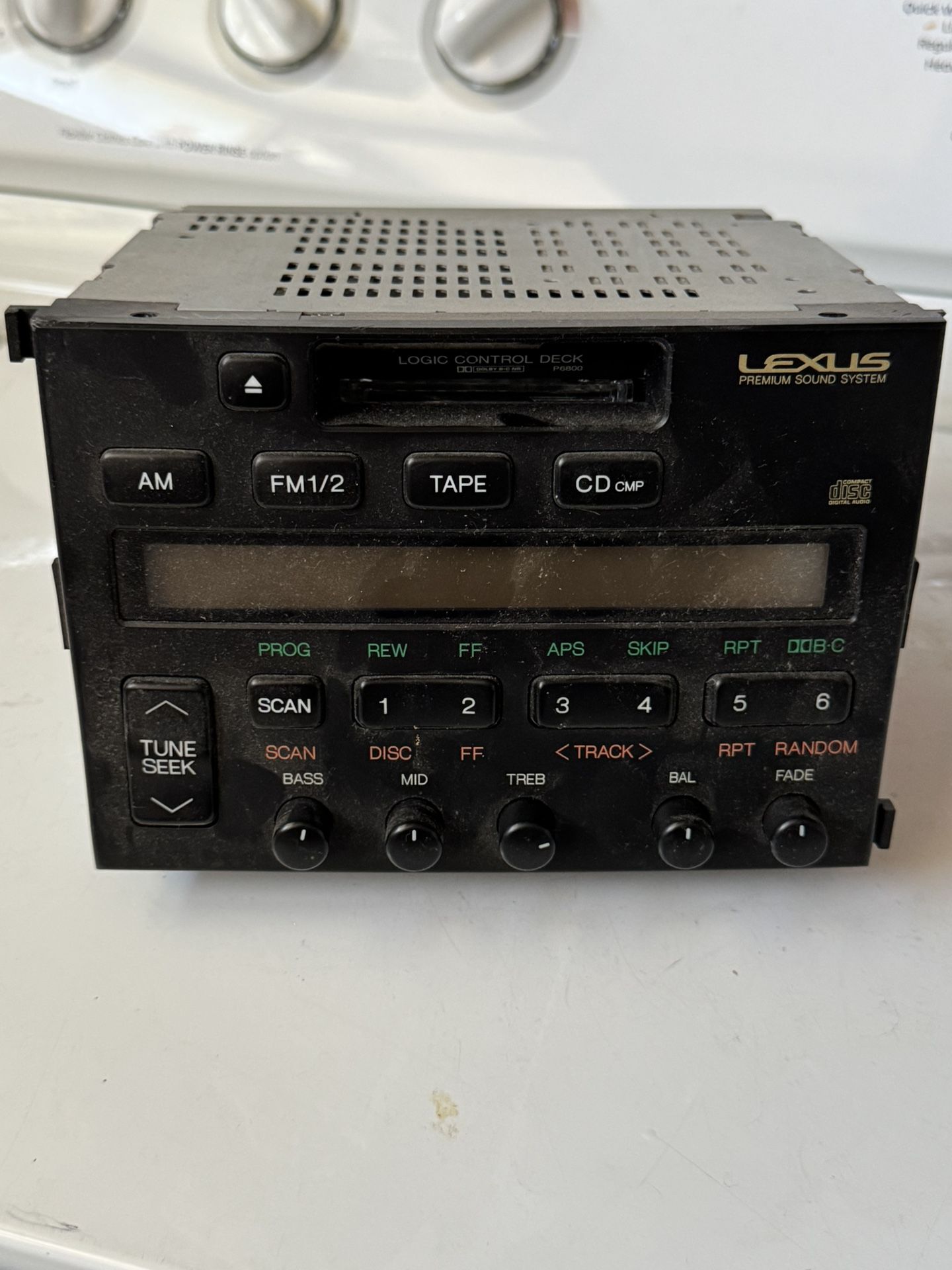 1995-96 LEXUS SC400 CD Cassette Player Radio Head Receiver
