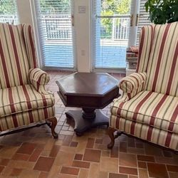 Wingback High Back Chair Set