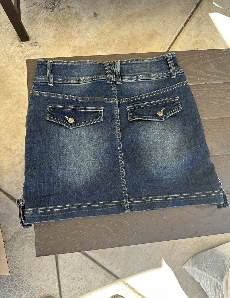 jean skirt