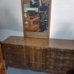 Long Dresser W/ Mirror