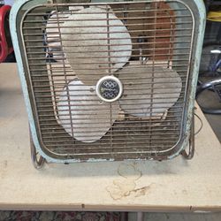vintage Continental metal box Fan