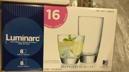Luminarc elite 16piecs new $15