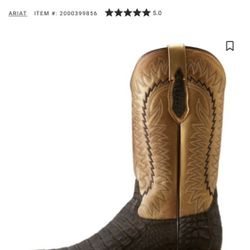 Ariat Men's Futurity Finslists Exotic Caiman Boots