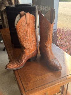 Justin Lizard Skin Women's Boots 6