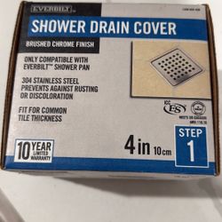 New Shower Drain Cover 4” 10cm