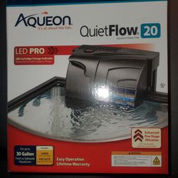 Aqueon Quiet Flow 20 LED Pro Aquarium Fish Tank Filter