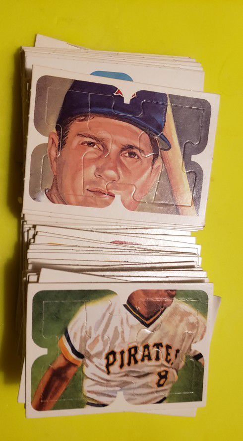 Vintage 1990s Donruss Leaf Baseball Puzzle Cards MLB