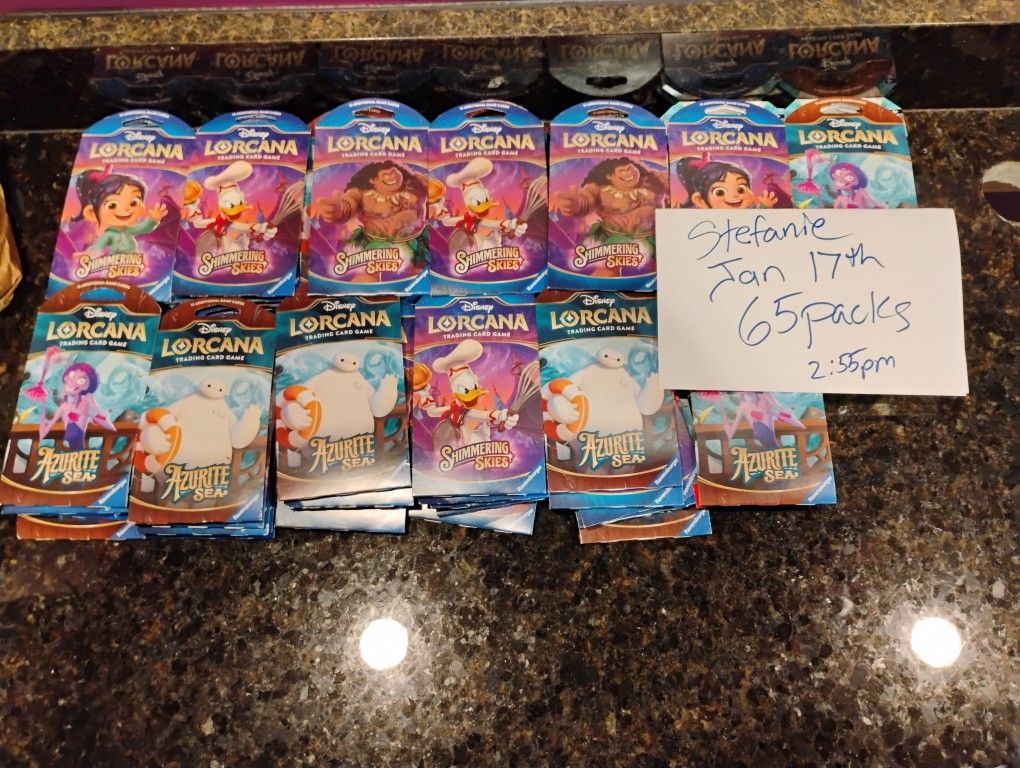 Lorcana Trading Card Game - 53 Booster Packs