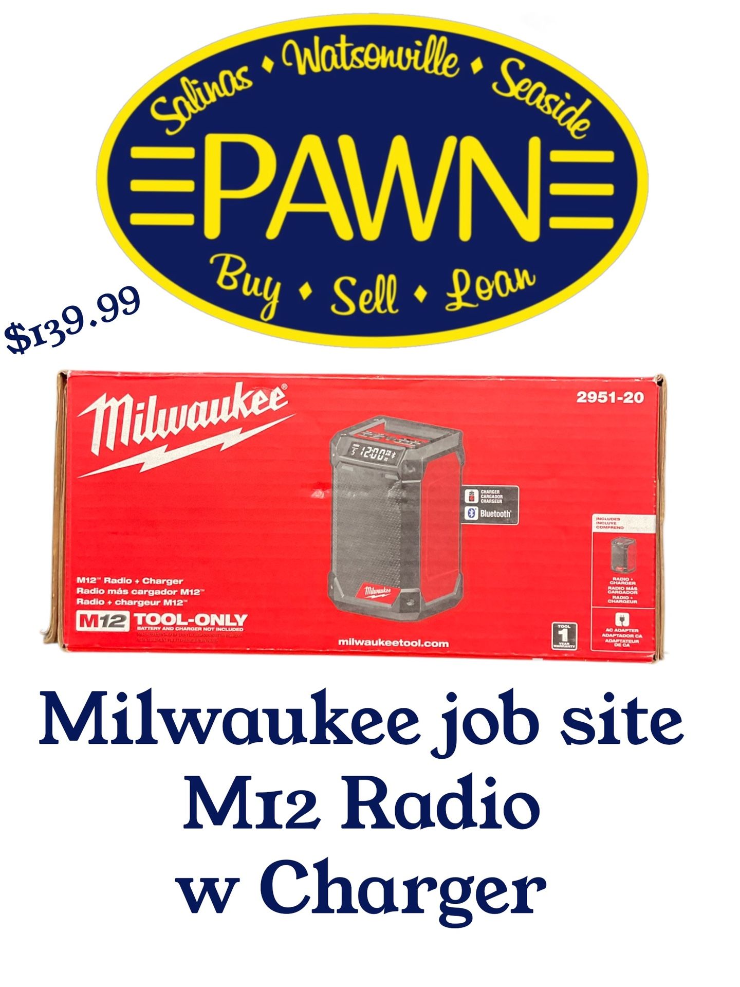 Milwaukee Job Site M12 Radio