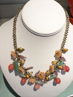 Hand Made Beaded Boho Pretty Necklace
