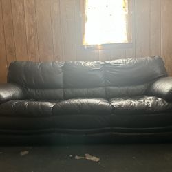 Black Leather Couch