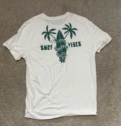Old Navy Surf Vibes Graphic T-Shirt Size L Men's White