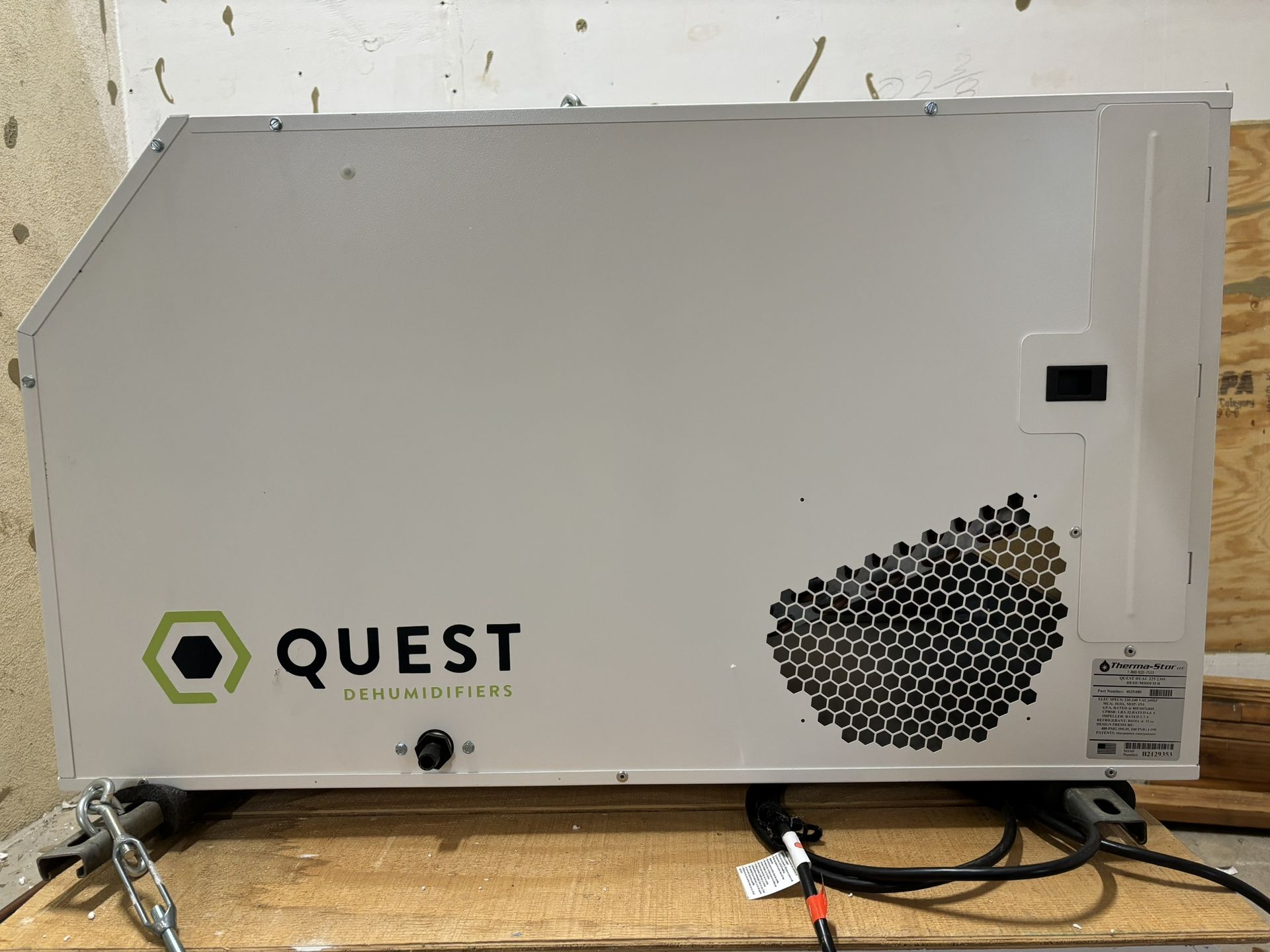 2 x Quest Dual 225 Dehumidifier
