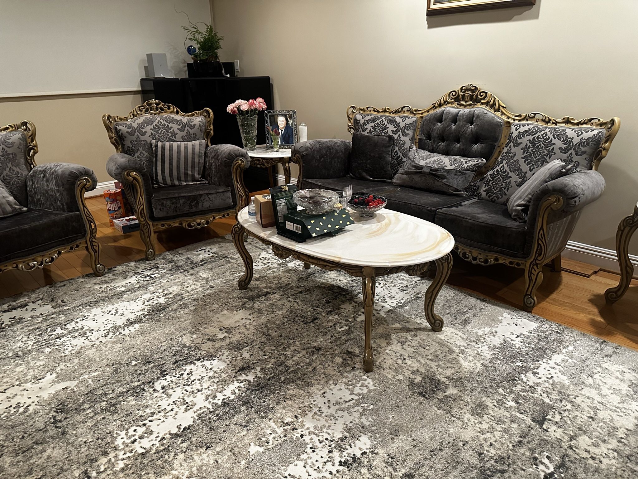 Living roof Set with sofa and chairs