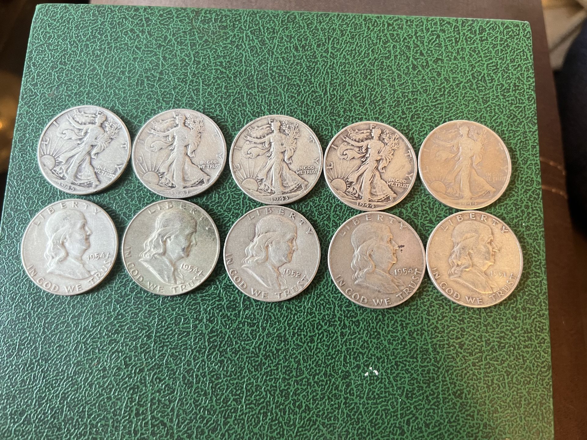 Lot Of 10 Half Dollars 90% Silver,All Products : American Fashion Style Bags On Sale