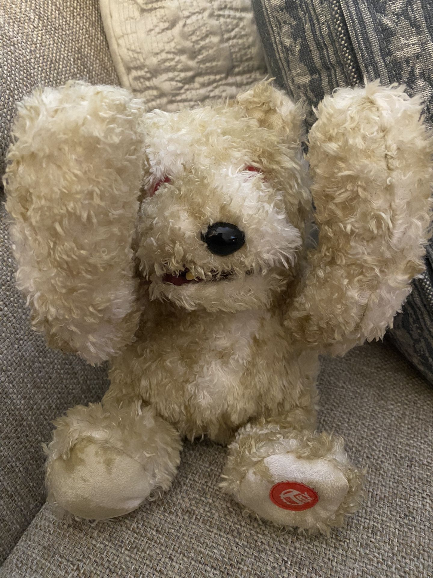 Halloween animation zombie peek a boo bear 9”