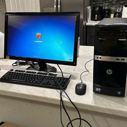9 Full HP Computers (monitors included) 