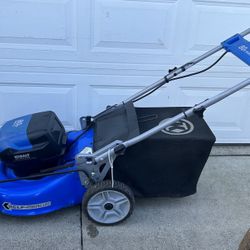 80-volt, 21-in Self Propelled Battery Walk Mower with 5Ah Battery Inclu...