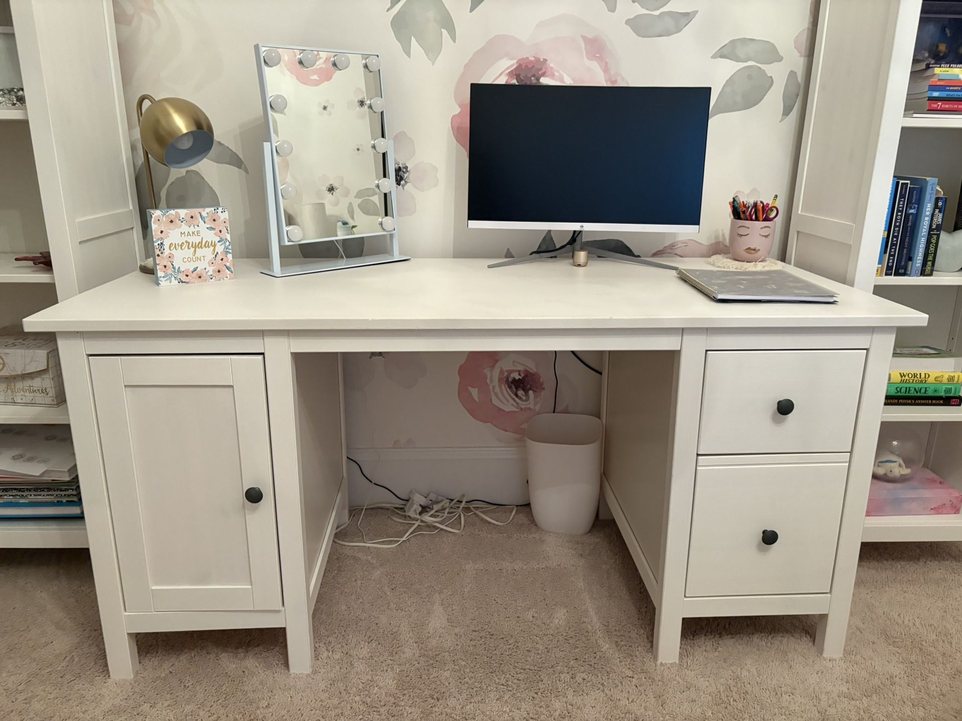 IKEA White Hemnes Desk