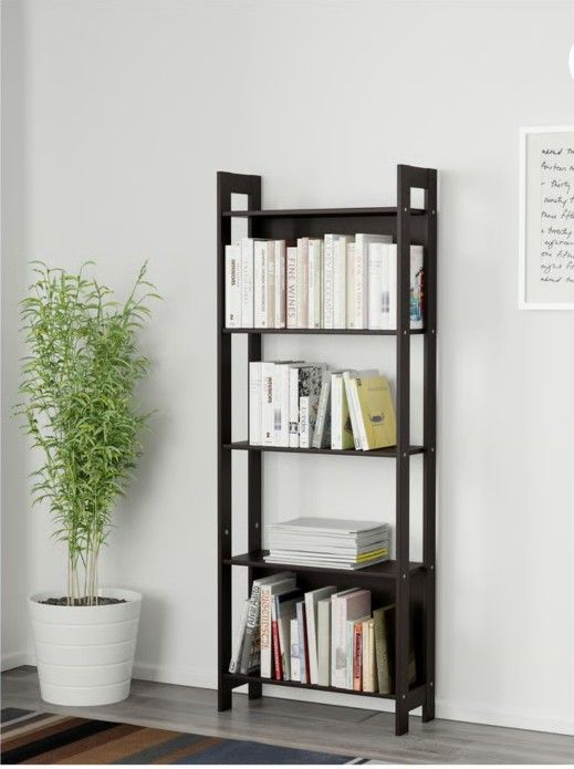 IKEA 5 tier wooden shelf