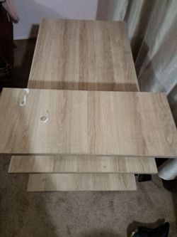 Light Wood Nesting Tables Set