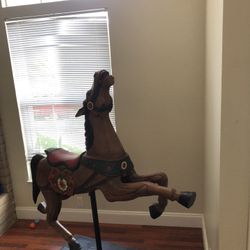 Wood Horse Hand Carved