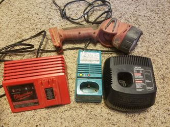 Power Tool battery chargers & Flashlight