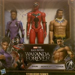Black Panther Wakanda Forever - Titan Hero Series (Shuri, Ironheart, & Namor) 