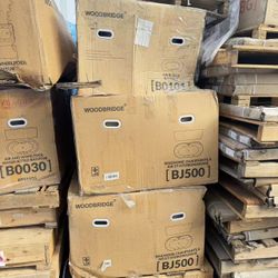 B0101-B/N 67" Contemporary Freestanding Acrylic Air Bubble Soaking Bathtub with Brushed Nickel and Drain