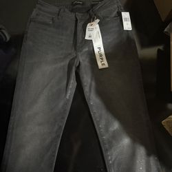 Purple Jeans Glitter Size 30 Brand New 