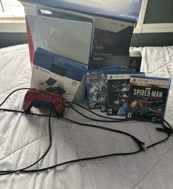 🔥🔥Open box PS5 Slim Console, Controller,  Charging Station Dock, and Games