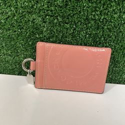 Coach Pink Patent Leather ID Tag Luggage Tag 