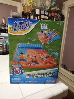 H2O GO! Tsunami splash ramp16ft. Triple slide