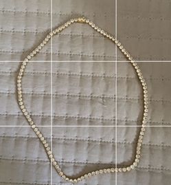 Zumiez The Gold Gods 4mm Diamond Tennis Gold Chain