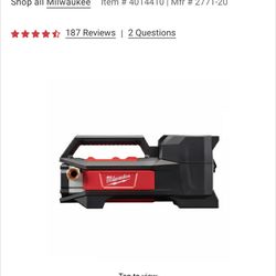 Milwaukee Water Pump