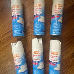 HDX Disinfectant Spray  1Lb 3oz Kills Covid 19 Virus (6 Bottles) $10OFF  10036 Delivery Only! 