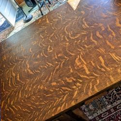 Refinished Tiger Oak Antique Desk