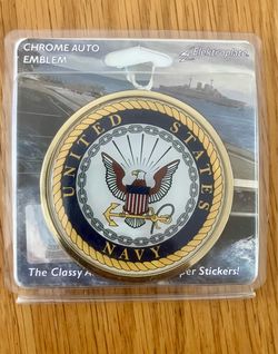 Elektrolyte United States Navy Auto Emblem & Sticker