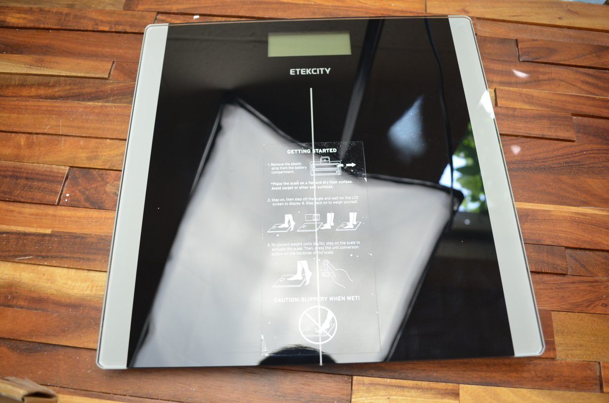 Etekcity 400 lbs LCD digital bathroom body weight scale tempered glass